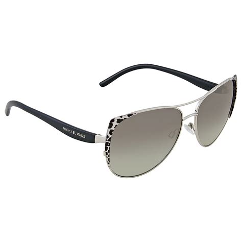 michael kors leopard print sunglasses shaded|Michael Kors Sadie 1 Leopard Print Metal Sunglasses.